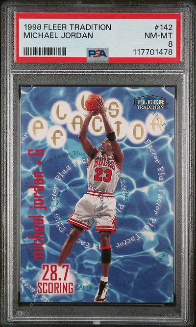 1998 Fleer Tradition 142 Michael Jordan PSA