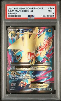2017 Pokemon Mega Powers Collection Promo 24a Full Art/m Manectric Ex PSA