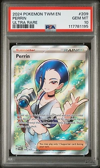 2024 Pokemon Twm En-twilight Masquerade 209 Perrin Ultra Rare PSA