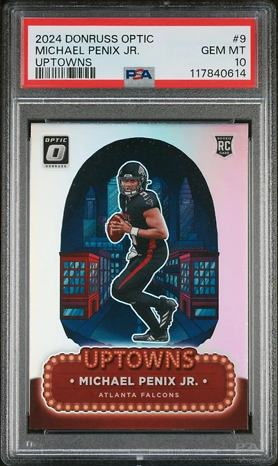 2024 Panini Donruss Optic Uptowns 9 Michael Penix Jr. PSA 10