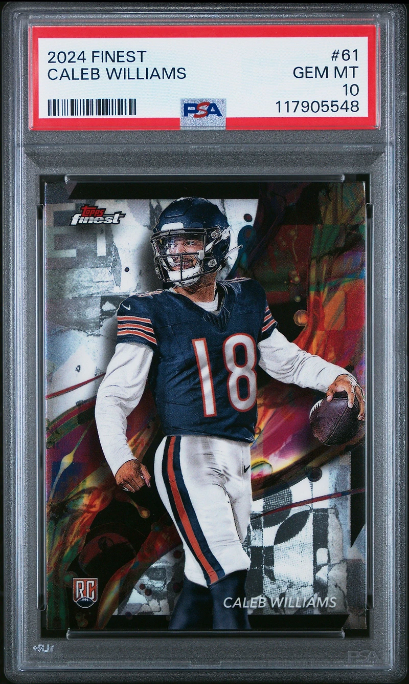 2024 Topps Finest 61 Caleb Williams PSA