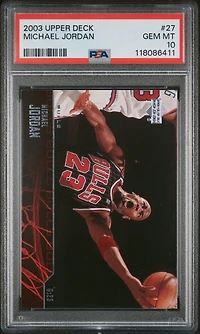 2003 Upper Deck 27 Michael Jordan PSA 10