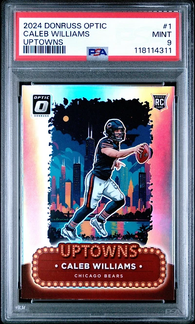 2024 Panini Donruss Optic Uptowns 1 Caleb Williams PSA