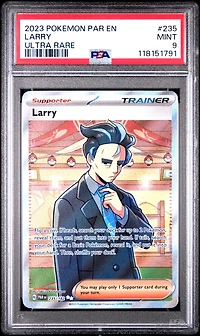 2023 Pokemon Par En-paradox Rift 235 Larry Ultra Rare PSA 9