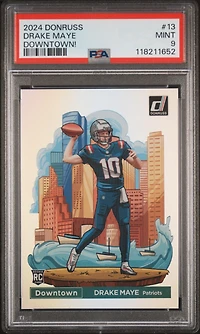 2024 Panini Donruss Downtown! 13 Drake Maye PSA