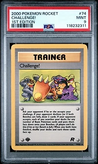 2000 Pokemon Rocket 74 Challenge! 1st Edition PSA