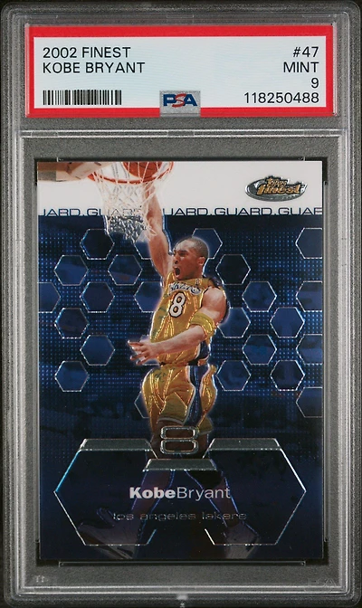 2002 Finest 47 Kobe Bryant PSA 9
