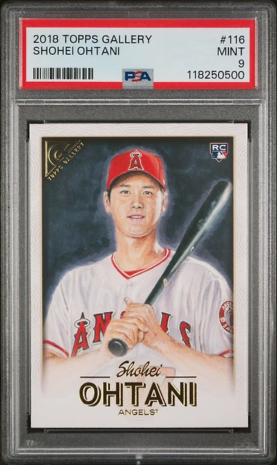 2018 Topps Gallery 116 Shohei Ohtani PSA