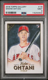 2018 Topps Gallery 116 Shohei Ohtani PSA