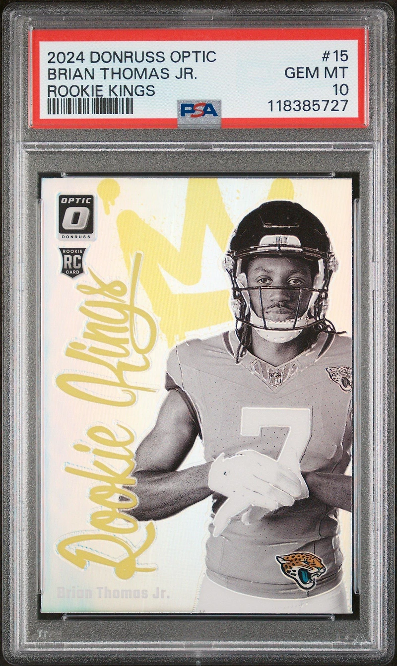 2024 Panini Donruss Optic Rookie Kings 15 Brian Thomas Jr. PSA 10