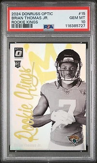 2024 Panini Donruss Optic Rookie Kings 15 Brian Thomas Jr. PSA 10
