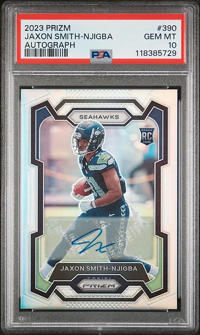 2023 Panini Prizm 390 Jaxon Smith-njigba Autograph PSA