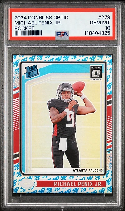 2024 Panini Donruss Optic 279 Michael Penix Jr. Rocket PSA 10