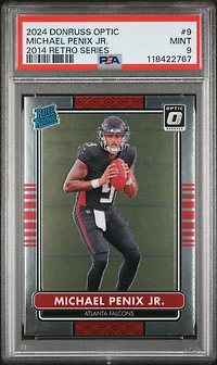 2024 Panini Donruss Optic 2014 Retro Series 9 Michael Penix Jr. PSA 9