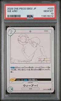 2025 One Piece Japanese Eb02-extra Booster -anime 25th Collection- 020 We Are! PSA 10