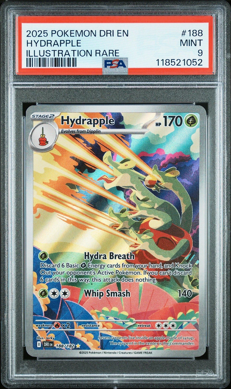 2025 Pokemon Dri En-destined Rivals 188 Hydrapple Illustration Rare PSA