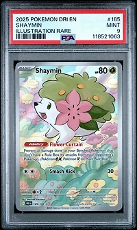 2025 Pokemon Dri En-destined Rivals 185 Shaymin Illustration Rare PSA
