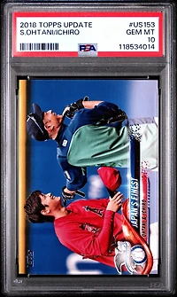 2018 Topps Update Us153 Ichiro/shohei Ohtani PSA 10