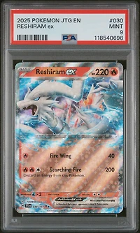 2025 Pokemon Jtg En-journey Together 030 Reshiram Ex PSA 9