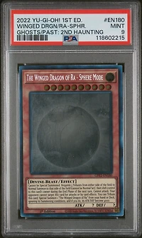 2022 Yu-gi-oh! Gfp2-ghosts From The Past: The 2nd Haunting En180 The Winged Dragon Of Ra-sphere Mode 1st Edition PSA 9