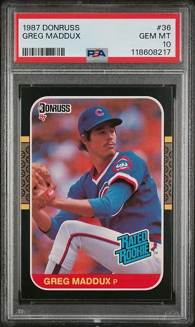 1987 Donruss 36 Greg Maddux PSA