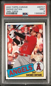 2020 Topps Chrome 1985 Topps 85tc7 Shohei Ohtani PSA