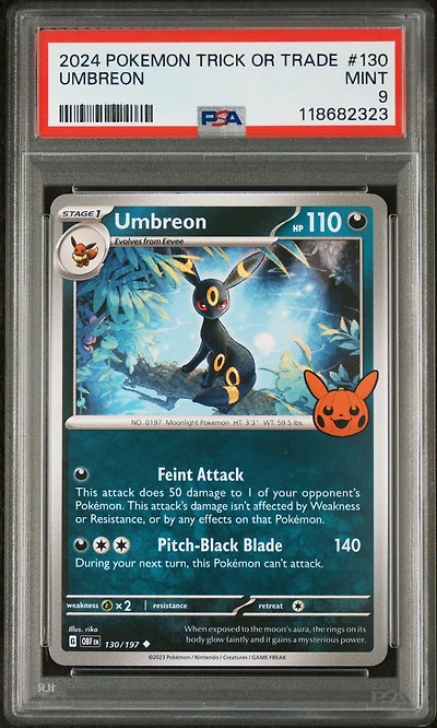 2024 Pokemon Trick Or Trade 130 Umbreon PSA 9