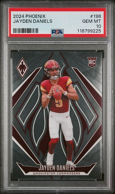 2024 Panini Phoenix 198 Jayden Daniels PSA 10