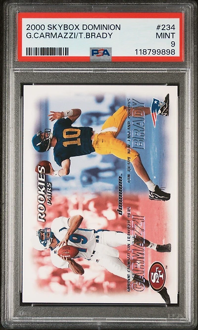2000 Skybox Dominion 234 Tom Brady/giovanni Carmazzi PSA