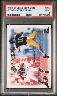 2000 Skybox Dominion 234 Tom Brady/giovanni Carmazzi PSA