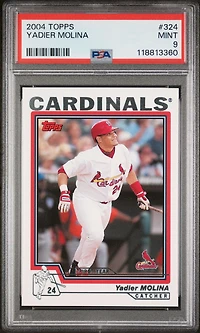 2004 Topps 324 Yadier Molina PSA 9