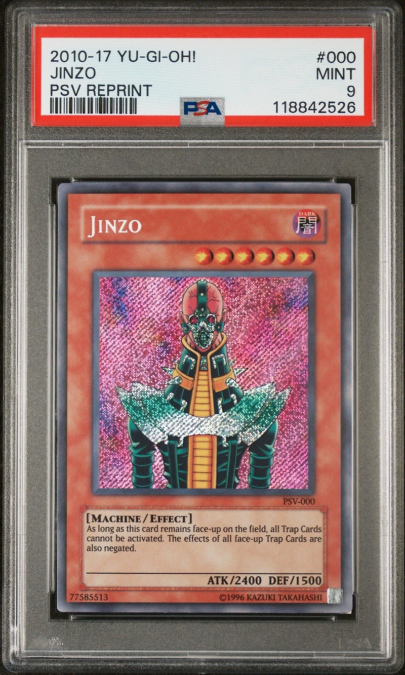 2010-2017 Yu-gi-oh! Pharaoh's Servant Reprint 000 Jinzo PSA 9