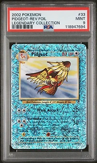 2002 Pokemon Legendary Collection 33 Pidgeot-reverse Foil PSA 9