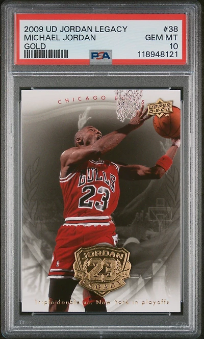 2009 Upper Deck Jordan Legacy Gold Michael Jordan PSA