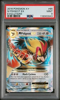 2016 Pokemon Xy Evolutions Pidgeot Ex PSA