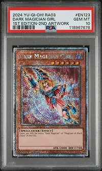 2024 Yu-gi-oh! Ra03-quarter Century Bonanza En123 Dark Magician Girl 1st Edition-2nd Tcg Artwork PSA 10