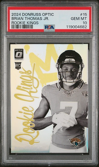 2024 Panini Donruss Optic Rookie Kings 15 Brian Thomas Jr. PSA 10