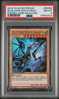 2014 Yu-gi-oh! Promo Shonen Jump Magazine En068 Blue-eyes White Dragon PSA