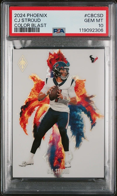 2024 Panini Phoenix Color Blast Cbcsd Cj Stroud PSA 10