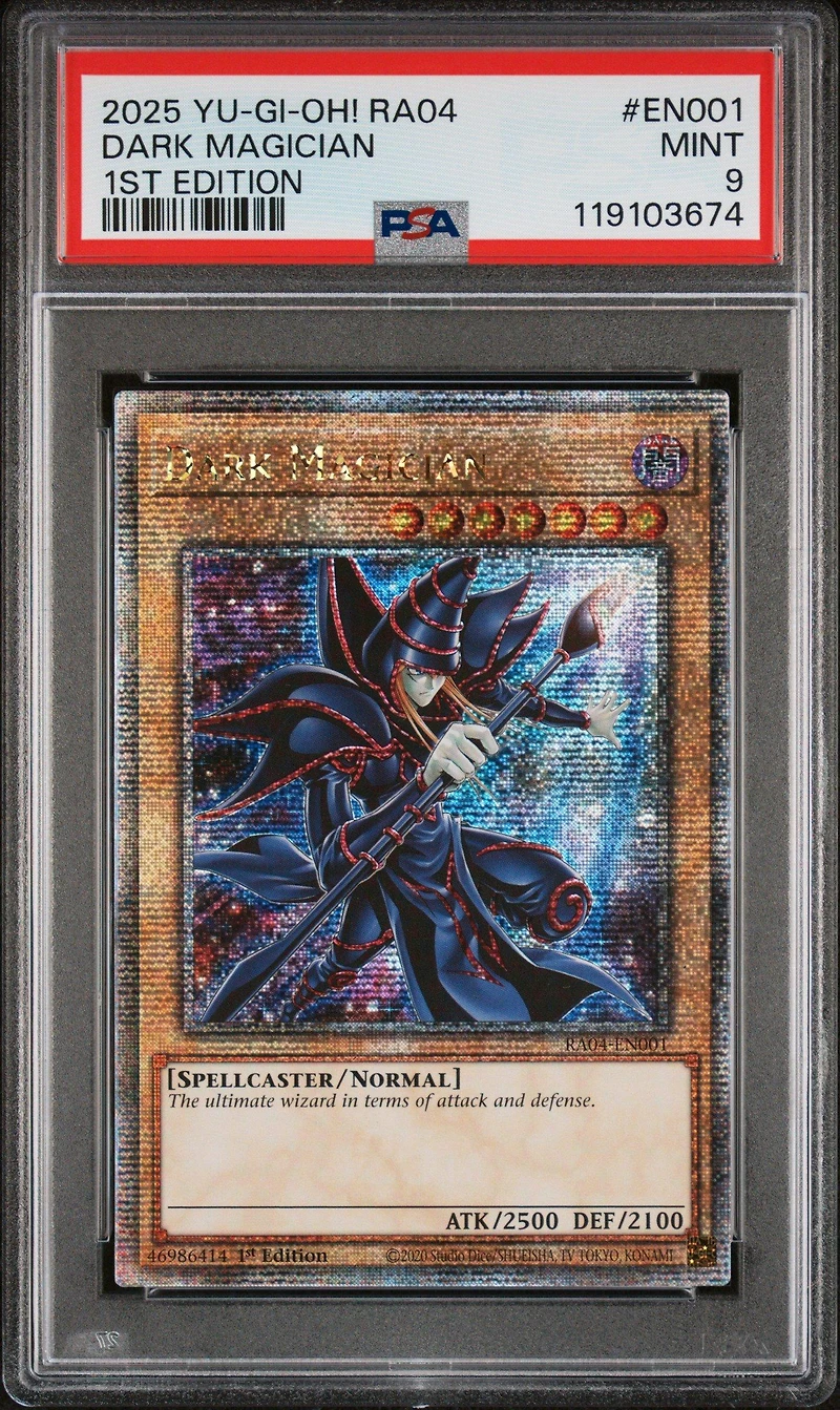 2025 Yu-gi-oh! Ra04-quarter Century Stampede En001 Dark Magician 1st Edition PSA