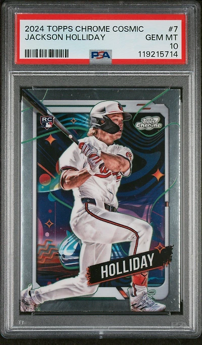 2024 Topps Chrome Cosmic 7 Jackson Holliday PSA 10