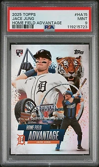 2025 Topps Home Field Advantage Ha15 Jace Jung PSA 9