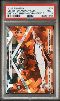 2023 Panini Phoenix Instant Phenom 13 Victor Wembanyama Orange Ice PSA 9
