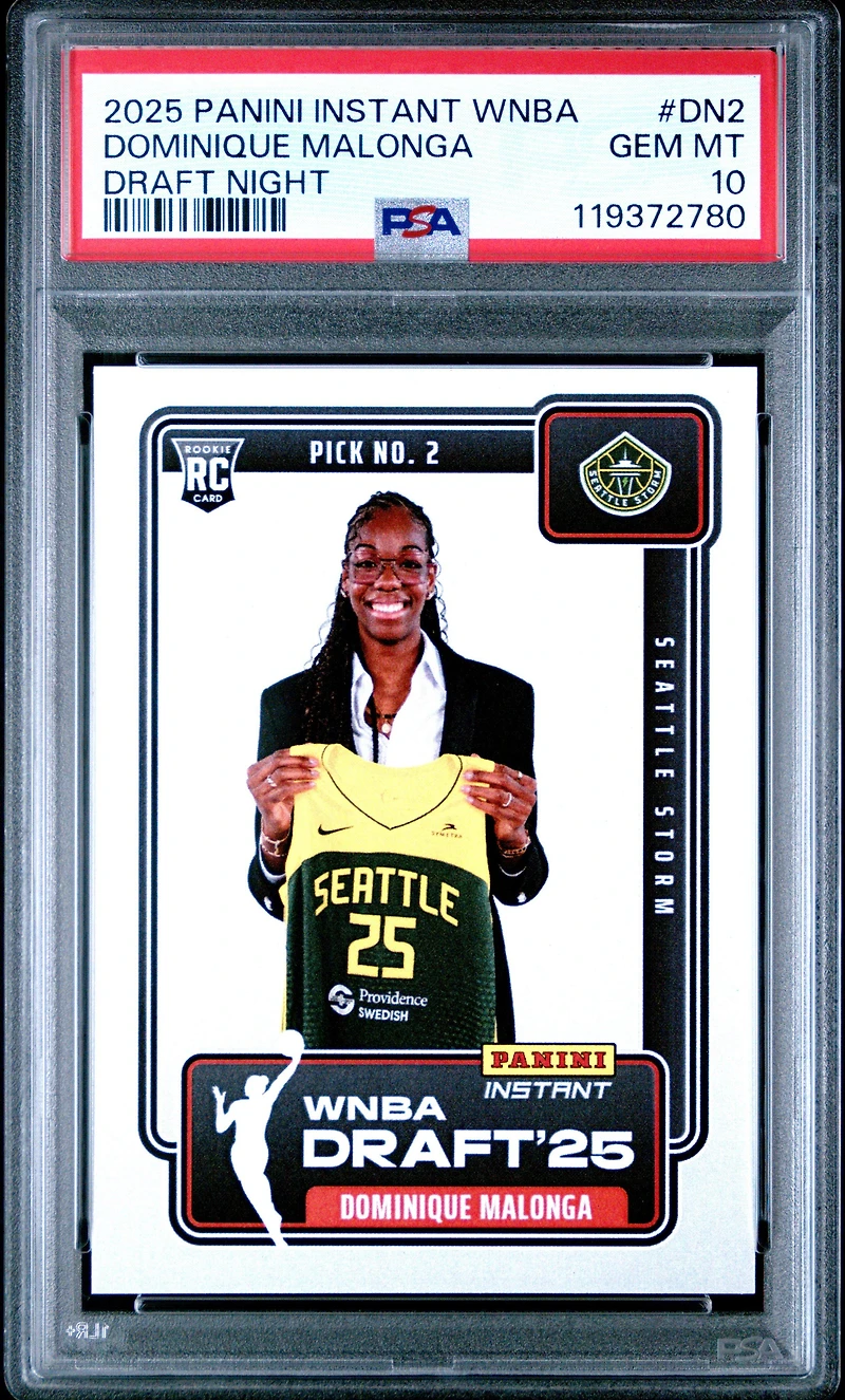 2025 Panini Instant Wnba Draft Night Dn2 Dominique Malonga PSA 10