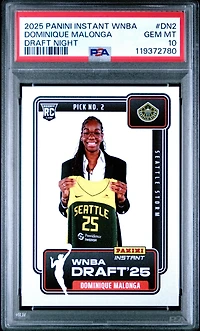 2025 Panini Instant Wnba Draft Night Dn2 Dominique Malonga PSA 10