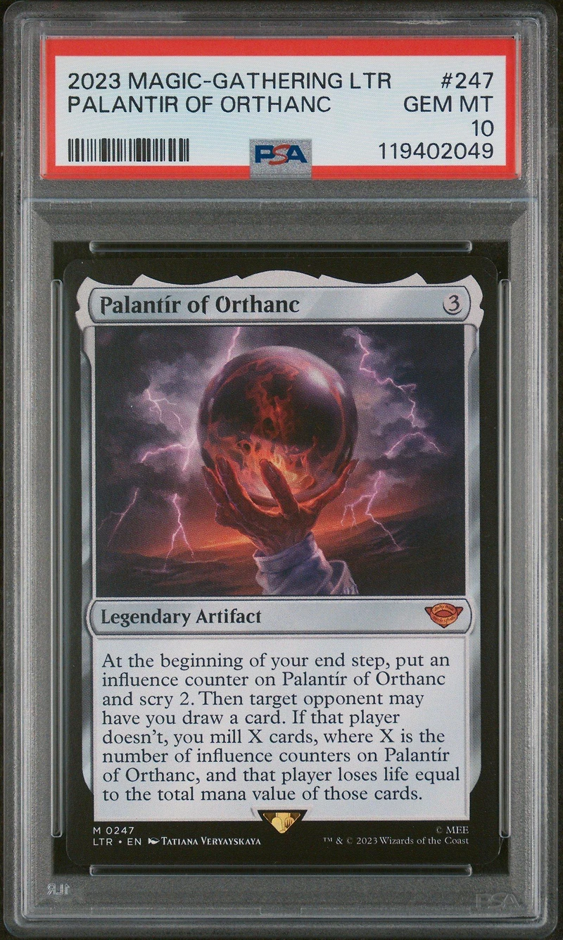 2023 Magic The Gathering Tales Of Middle-earth Palantir Of Orthanc PSA 10
