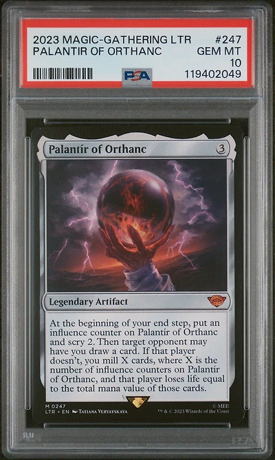 2023 Magic The Gathering Tales Of Middle-earth Palantir Of Orthanc PSA 10
