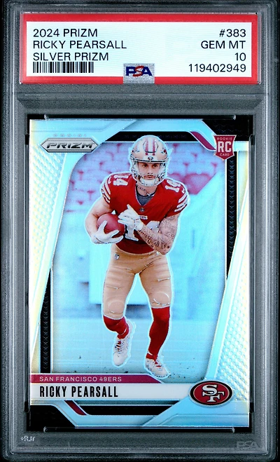 2024 Panini Prizm 383 Ricky Pearsall Silver Prizm PSA 10