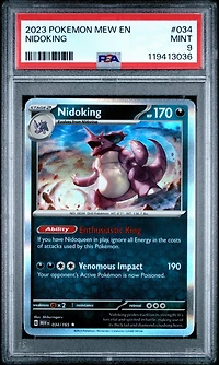 2023 Pokemon Mew En-151 034 Nidoking PSA 9