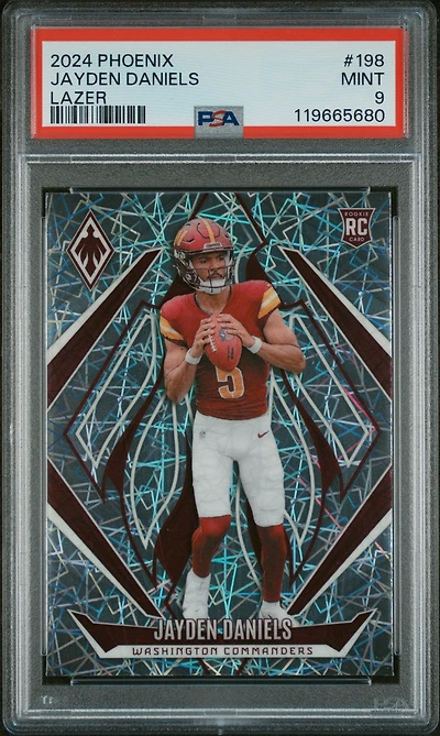 2024 Panini Phoenix 198 Jayden Daniels Lazer PSA